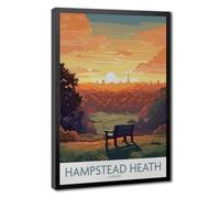 Bareronor Hampstead Heath London Skylin Canvas Poster Wall Art Decor Print Picture Paintings for Living Room Bedroom Decoration 16" L X 24" W