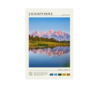 Bareronor Jackson Hole Canvas Poster for Home Decor Gift