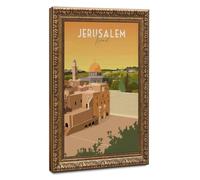 Bareronor Jerusalem Israel Canvas Poster Wall Art Decor Print Picture Paintings for Living Room Bedroom Decoration 24" L X 36" W
