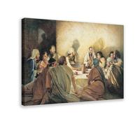 Bareronor Last Supper Poster Canvas Poster Bedroom Decor Landscape Office Room Decor Gift 12" L X 18" W