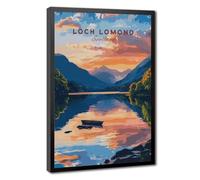 Bareronor Loch Lomond Scotland Canvas Poster Bedroom Decor Landscape Office Room Decor Gift 8" L X 12" W