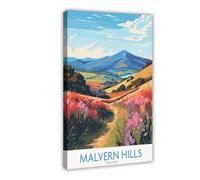 Bareronor Malvern Hills England (2) Canvas Poster Bedroom Decor Landscape Office Room Decor Gift 12" L X 18" W