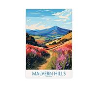 Bareronor Malvern Hills England (2) Canvas Poster Wall Art Decor Print Picture Paintings for Living Room Bedroom Decoration 16" L X 24" W