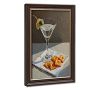 Bareronor Martini And Cheese Crackers Canvas Poster Bedroom Decor Landscape Office Room Decor Gift 16" L X 24" W