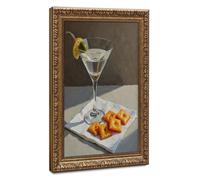 Bareronor Martini And Cheese Crackers Canvas Poster Bedroom Decor Landscape Office Room Decor Gift 24" L X 36" W