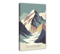 Bareronor Mount Everest Canvas Poster for Home Decor Gift