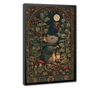 Bareronor Mouse Medieval Canvas Poster Bedroom Decor Landscape Office Room Decor Gift 16" L X 24" W