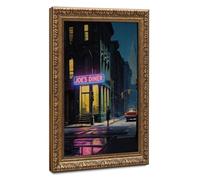 Bareronor New York at Dawn Edward Hopper Canvas Poster Bedroom Decor Landscape Office Room Decor Gift 12" L X 18" W