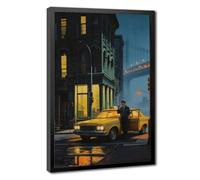 Bareronor New York at Dawn Edward Hopper Canvas Poster Wall Art Decor Print Picture Paintings for Living Room Bedroom Decoration 20" L X 30" W