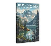 Bareronor North Cascades Canvas Poster for Home Decor Gift