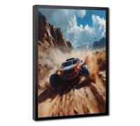 Bareronor Off-Road Desert Racing Canvas Poster Bedroom Decor Landscape Office Room Decor Gift 20" L X 30" W