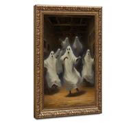 Bareronor Partying Ghosts Canvas Poster Bedroom Decor Landscape Office Room Decor Gift 12" L X 18" W