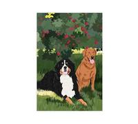 Bareronor Personalized Dog Memorial Gift Canvas Poster Bedroom Decor Landscape Office Room Decor Gift 16" L X 24" W