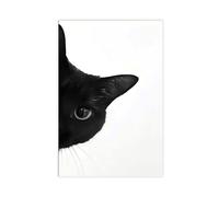 Bareronor Realistic Cat's Eye Canvas Poster Bedroom Decor Landscape Office Room Decor Gift 16" L X 24" W