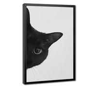 Bareronor Realistic Cat's Eye Canvas Poster Bedroom Decor Landscape Office Room Decor Gift 8" L X 12" W