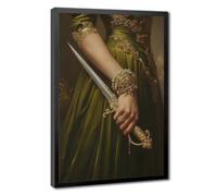 Bareronor Regal Woman with Dagger Canvas Poster Bedroom Decor Landscape Office Room Decor Gift 20" L X 30" W