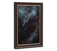Bareronor Sinister Dragon Poster Canvas Poster Wall Art Decor Print Picture Paintings for Living Room Bedroom Decoration 20" L X 30" W