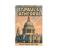 Bareronor St Paul's Cathedral Canvas Poster for Dorm Room Decor Gift
