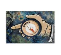 Bareronor Success Compass Canvas Poster for Home Decor Gift