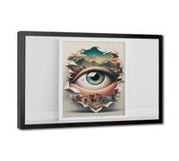 Bareronor Surrealist Eye Poster Canvas Poster Bedroom Decor Landscape Office Room Decor Gift 20" L X 30" W
