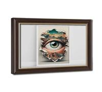 Bareronor Surrealist Eye Poster Canvas Poster Bedroom Decor Landscape Office Room Decor Gift 8" L X 12" W