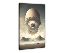 Bareronor Surrealist Towering Islands Poster Canvas Poster Bedroom Decor Landscape Office Room Decor Gift 24" L X 36" W