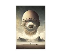 Bareronor Surrealist Towering Islands Poster Canvas Poster Wall Art Decor Print Picture Paintings for Living Room Bedroom Decoration 24" L X 36" W