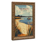 Bareronor The Broads National Park (2) Canvas Poster Wall Art Decor Print Picture Paintings for Living Room Bedroom Decoration 16" L X 24" W