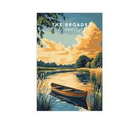 Bareronor The Broads National Park (3) Canvas Poster Bedroom Decor Landscape Office Room Decor Gift 12" L X 18" W
