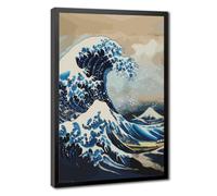 Bareronor The Great Wave Off Kanagawa Canvas Poster Bedroom Decor Landscape Office Room Decor Gift 16" L X 24" W