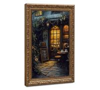 Bareronor The Old Tea Room Art Canvas Poster Bedroom Decor Landscape Office Room Decor Gift 20" L X 30" W