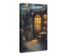 Bareronor The Old Tea Room Art Canvas Poster Bedroom Decor Landscape Office Room Decor Gift 24" L X 36" W