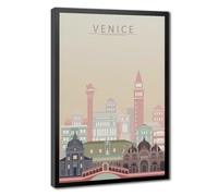 Bareronor Venice Sunset Scene Canvas Poster Bedroom Decor Landscape Office Room Decor Gift 20" L X 30" W