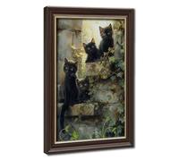 Bareronor Where Has The Art Cat Gone Canvas Poster Bedroom Decor Landscape Office Room Decor Gift 8" L X 12" W
