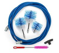 BARETTO Cleaning Pellet Stove Pipes, Coated steel, Blue, 3 Metri