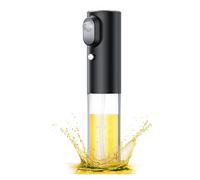 Barfeery 1 PCS Oil Sprayer for Cooking - Electric Olive Oil Sprayer Black Glass Fine Mist Portable Oil Dispenser