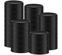 Barfeery 30 Pcs Multipurpose Jar Plastic Lids (70mm) with Rubber Seal - Perfect for Regular Mouth Canning Jars Easy Install