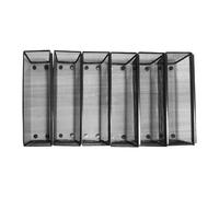 Barfeery 6pcs Drawer Organizer,Silverware Organizer for Kitchen, Utensil Cutlery Tray Mesh Metal Organizer