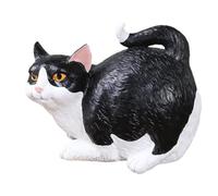 Barfeery Cat Butt Tissue Holder - Tabby Cat Square Tissue Box Cover Cute Bathroom Accessories B