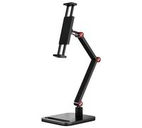Barfeery Portable Monitor Stand Adjustable 360° Swivel Bracket Tablet Holder Compatible with Tablet Desktop Clamp Stand