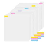 Barfeery Scrapbook Paper Dividers Bulk with 24 Tabbed Dividers and 48 Index Tabs for 12 x 12 Inch Scrapbook Paper Storage, Plastic, Transparent