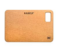 Barfly Bar Prep Cutting Board, 9-Inch x 6-Inch, Brown