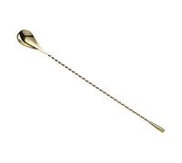 Barfly Bar Spoon Cocktail Stirrer 30 cm Teardrop End Gold