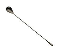 Barfly Bar Spoon Cocktail Stirrer 30 cm Teardrop End Gun Metal Black