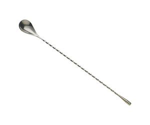 Barfly Bar Spoon Cocktail Stirrer 30 cm Teardrop End Stainless Steel