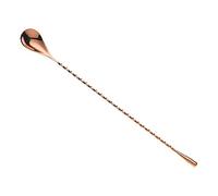 Barfly Barfly Bar Spoon with Teardrop End, Stainless Steel, Copper, 29.97 x 2.54 x 1.27 cm