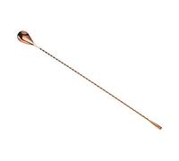Barfly Barfly Bar Spoon with Teardrop End, Stainless Steel, Copper, 39.878 x 2.54 x 1.27 cm