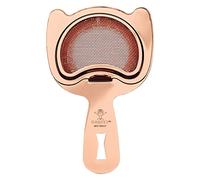 Barfly Fine Mesh Spring Strainer, Copper Plated
