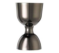 Barfly Heavy-Duty Straight Rim Bell Jigger, Stainless Steel, Black, 5.5 x 5.5 x 9.7 cm