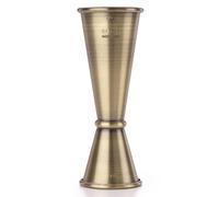 Barfly Japanese Style Jigger, 1 oz x 2 oz, Antique Gold
